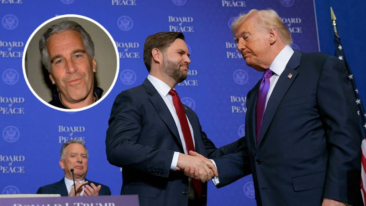 President Trump Convenes Board Of Peace's Inaugural Meeting
WASHINGTON, DC - FEBRUARY 19: U.S. Vice President JD Vance (L) shakes hands with U.S. President Donald Trump during the inaugural meeting of the Board of Peace at the Donald J. Trump Institute of Peace on February 19, 2026 in Washington, DC. Assembled to raise money for the rebuilding and stabilization of Gaza, Trump's Board of Peace was formally established on the sidelines of World Economic Forum in January of 2026. (Photo by Chip Somodevilla/Getty Images)
Chip Somodevilla