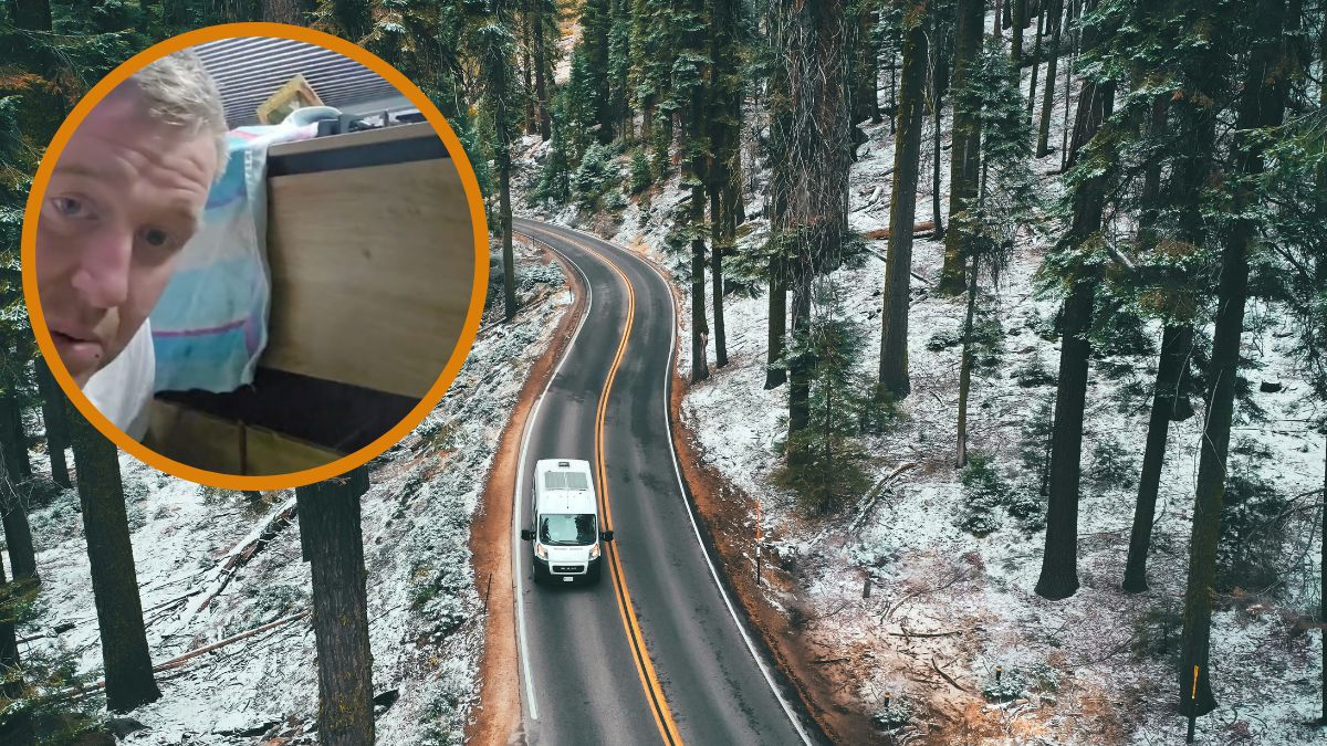 Porzucił dom na rzecz kampera.