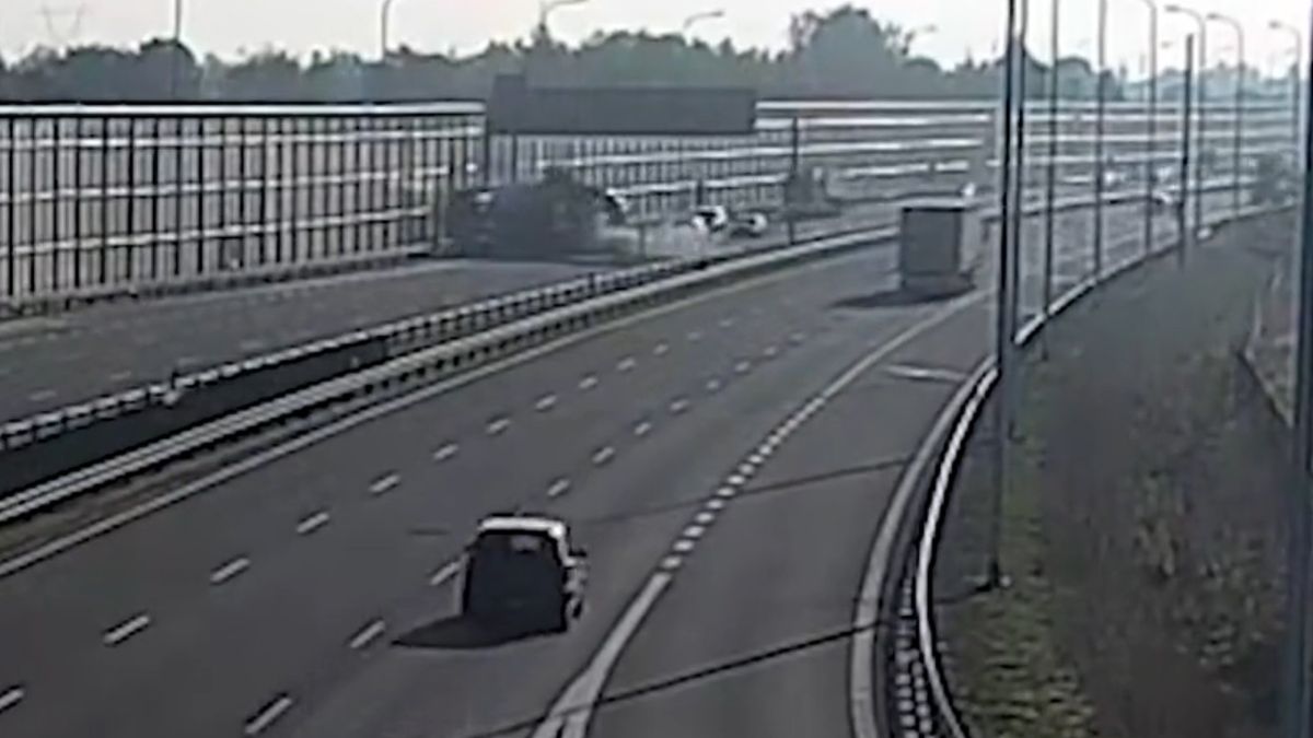 Nagranie momentu wypadku na obwodnicy Lublina