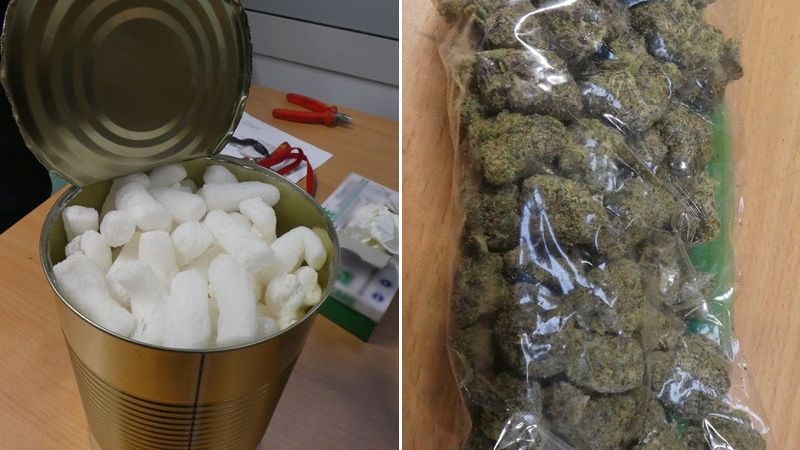 Marihuana w przesyłce z Wielkiej Brytanii
