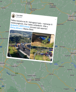 Tragiczny wypadek polskiego autobusu w Chorwacji. Jest komunikat policji