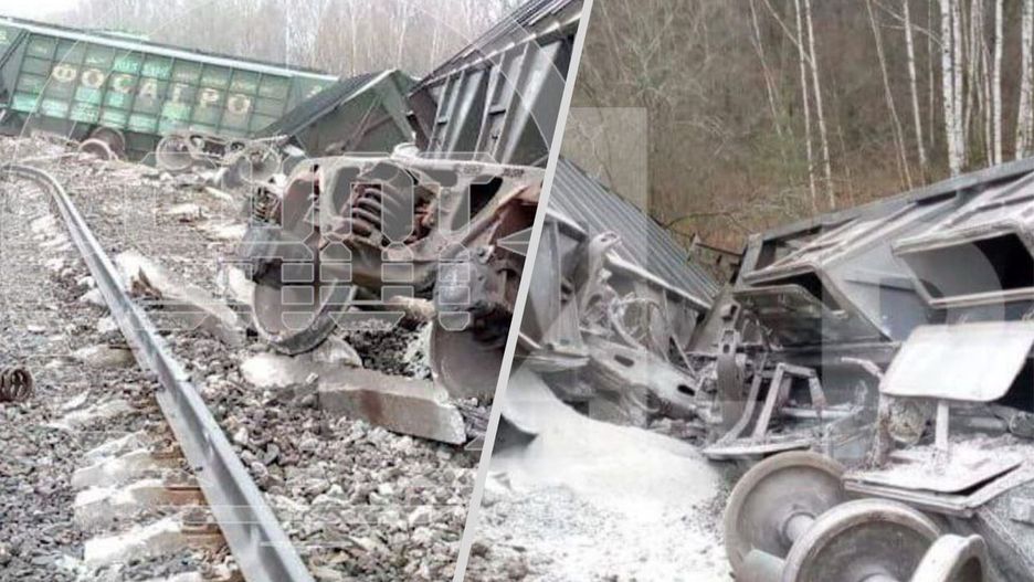 Wykolejenie dziewiętnastu wagonów pociągu towarowego