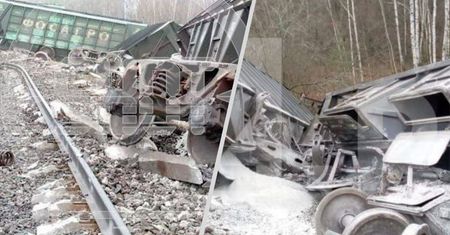 Rosja grzmi o sabotażu, który przeprowadzono na jej terenie. Wykolejenie 19 wagonów