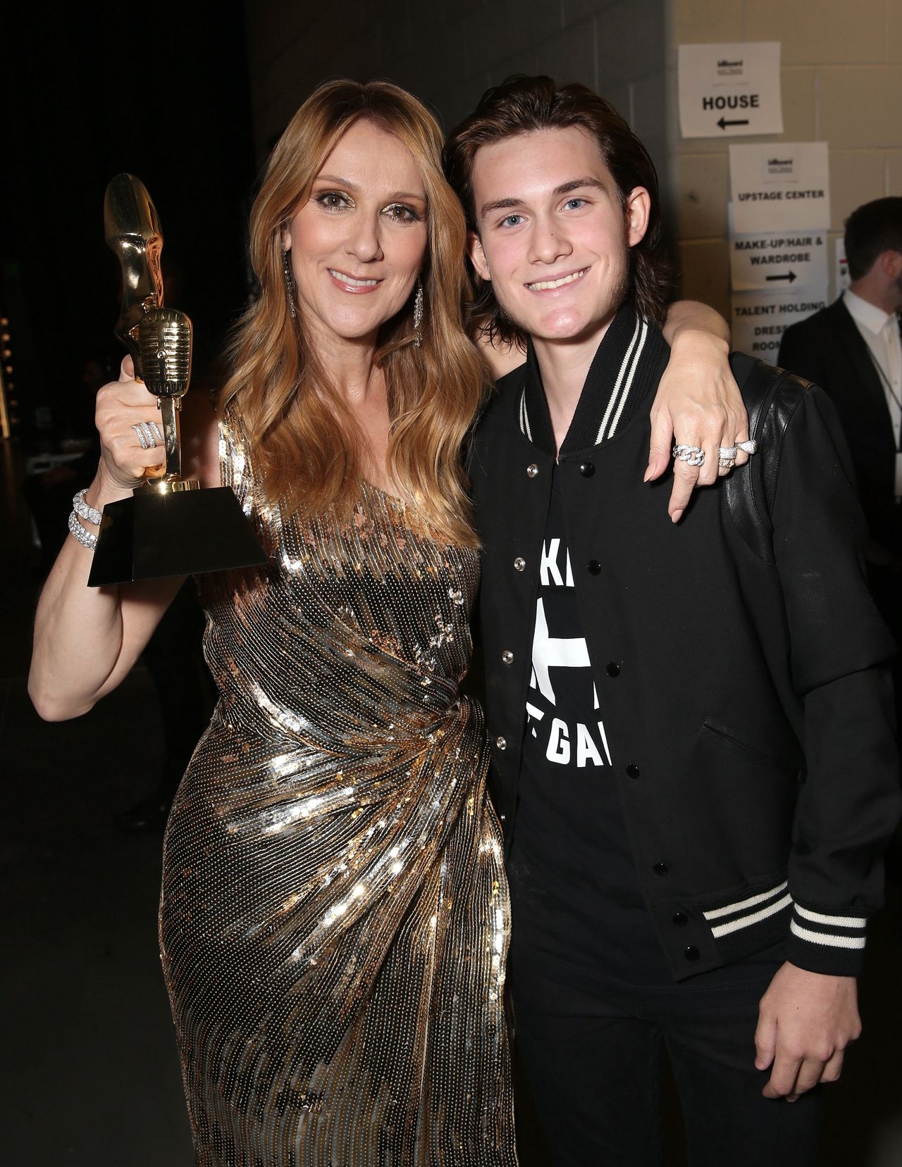 Celine Dion and Rene-Charles in 2016