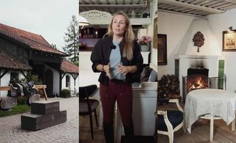 Tak mieszka Karolina Ferenstein-Kraśko w Gałkowie: konne dekoracje, przytulny kącik przy kominku i gablota z pucharami