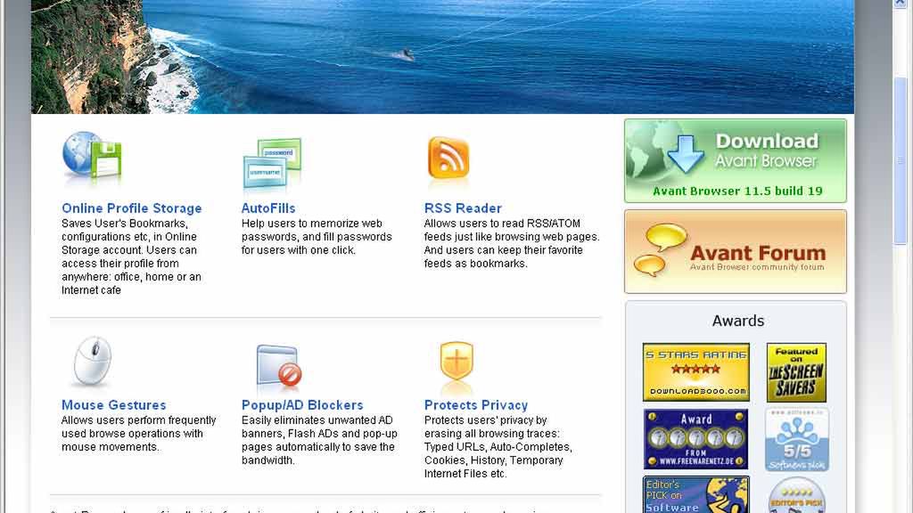 Nowy build Avant Browsera 1