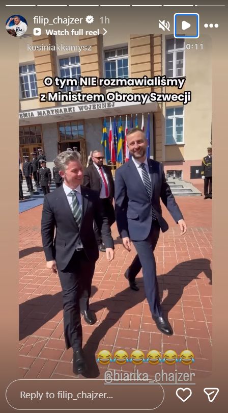 Filip Chajzer zareagował na żart ministra