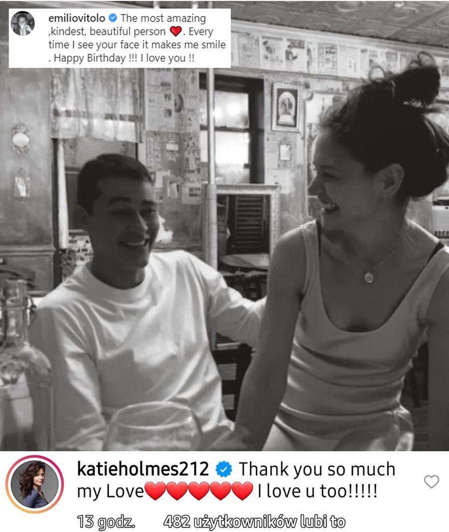 Chłopak Katie Holmes wyznał jej publicznie miłość