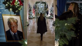 Melania Trump chwali się świątecznymi dekoracjami w Białym Domu. Jest nawet Donald Trump z klocków Lego. Niezły PRZEPYCH? (ZDJĘCIA)