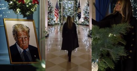 Melania Trump chwali się świątecznymi dekoracjami w Białym Domu. Jest nawet Donald Trump z klocków Lego. Niezły PRZEPYCH? (ZDJĘCIA)