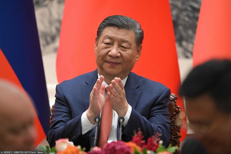 Temporary
In this pool photograph distributed by the Russian state agency Sputnik, China's President Xi Jinping attends a signing ceremony following the talks with Russian President in Beijing on May 16, 2024. (Photo by Sergei GUNEYEV / POOL / AFP) / ** Editor's note : this image is distributed by Russian state owned agency Sputnik **
SERGEI GUNEYEV
