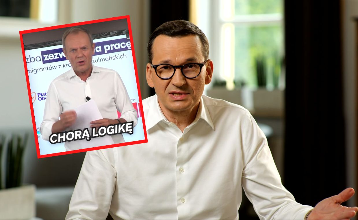 Premier Mateusz Morawiecki zarzucił Tuskowi kłamstwa