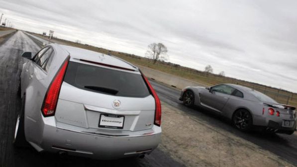 Hennessey CTS-V vs Nissan GT-R
