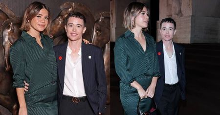 Elliot Page w towarzystwie ukochanej pozuje na pokazie Gucci