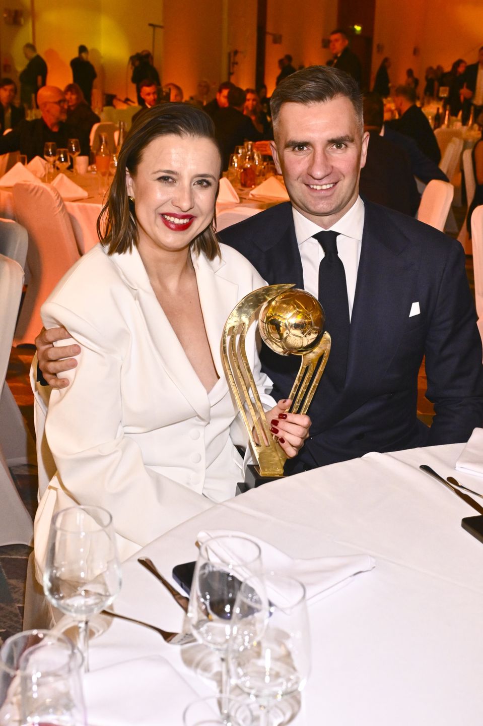 Milena Lewandowska z mężem