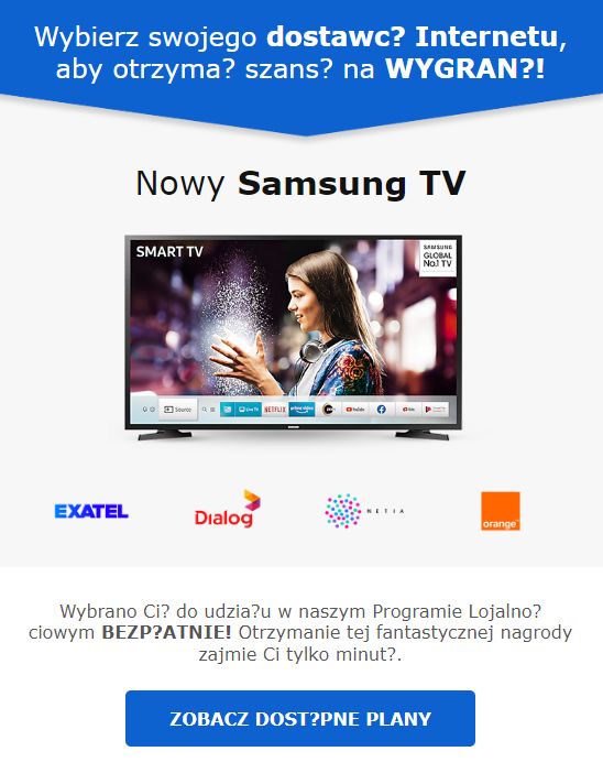 Fałszywa grafika promocyjna