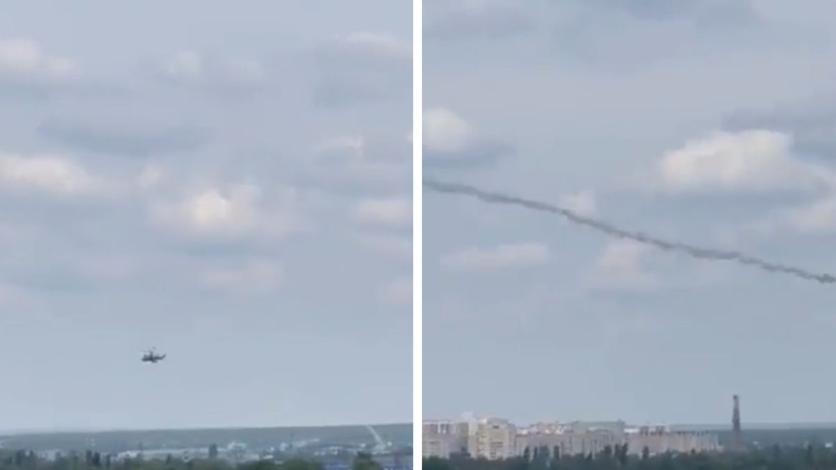 Do sieci trafiło nagranie ataku na rosyjski śmigłowiec