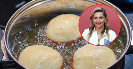 Najlepsza temperatura do smażenia pączków według kucharki. Niedzielska obala też mit o popularnym dodatku