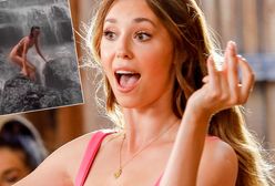 Izabella Krzan miała na sobie bikini i nic więcej. Tak weszła na strome skały