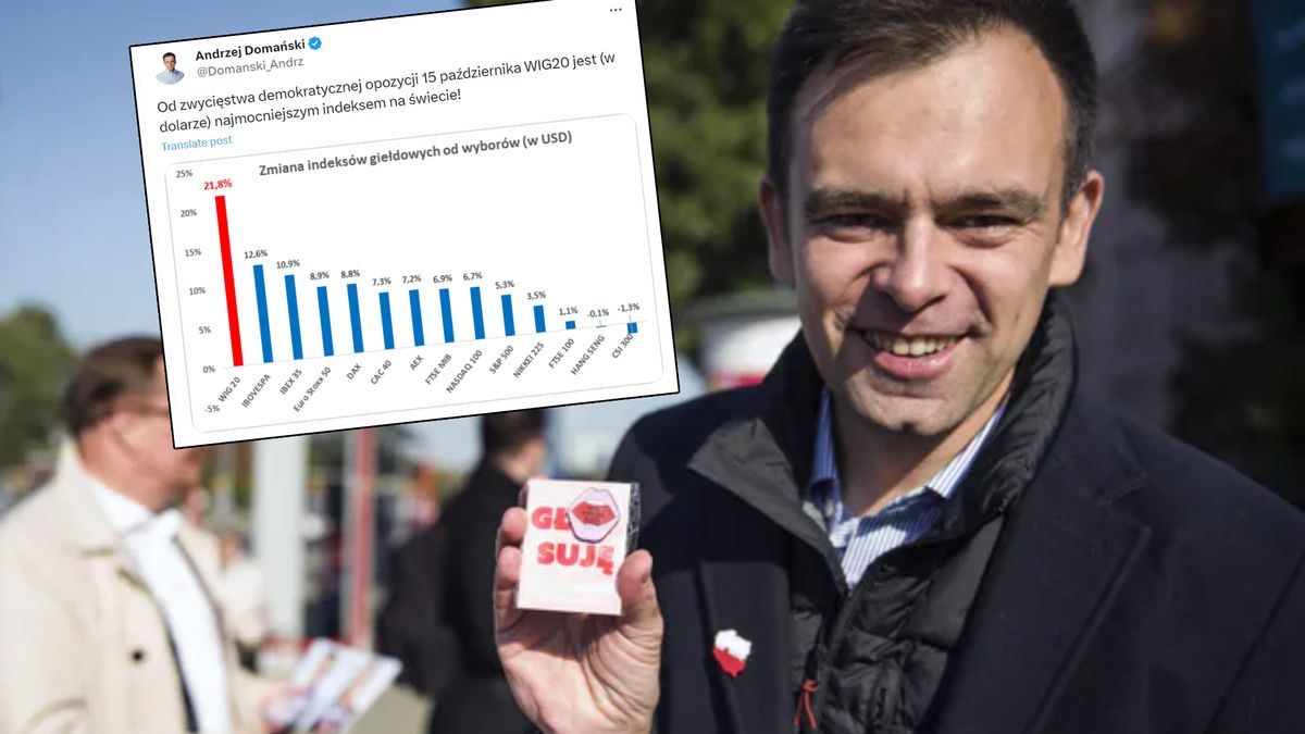 Andrzej Domański zaprezentował wykres