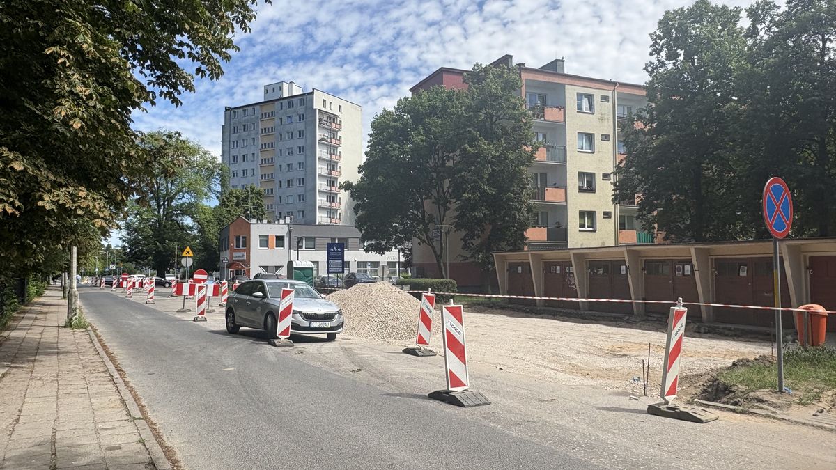 Trwa remont na ul. Gałczyńskiego. 