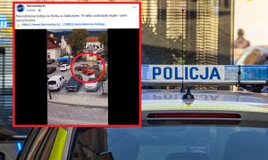 Zaskakujące sceny na rynku w Zakliczynie. 78-latka uszkodziła sześć aut