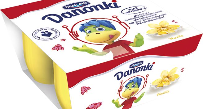 Danonki reklamowane w nowych opakowaniach