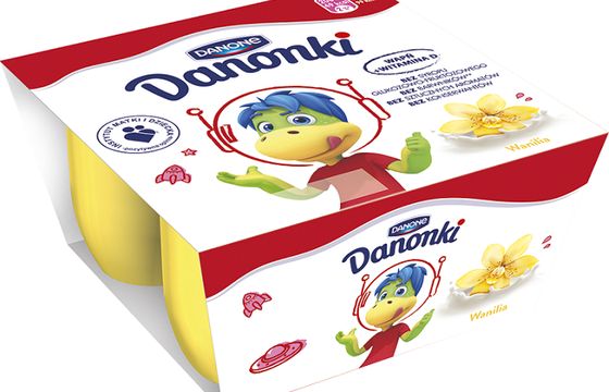 Danonki reklamowane w nowych opakowaniach
