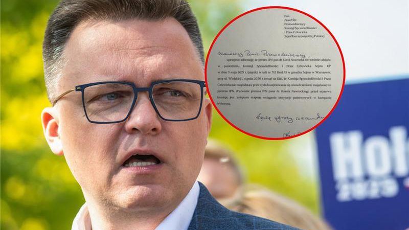 Hołownia pokazał pismo z IPN