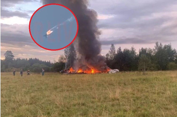 Katastrofa samolotu z Prigożynem? Pierwsze nagrania i zdjęcia w sieci