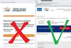Uwaga na fałszywe faktury za prąd. Oszuści wciąż podszywają się pod PGE