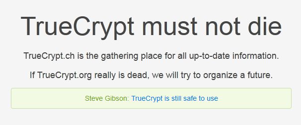 TrueCrypt must not die!