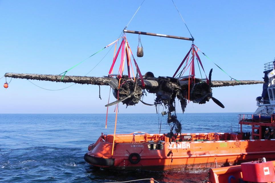 Wydobycie bombowca Douglas A-20, NMM