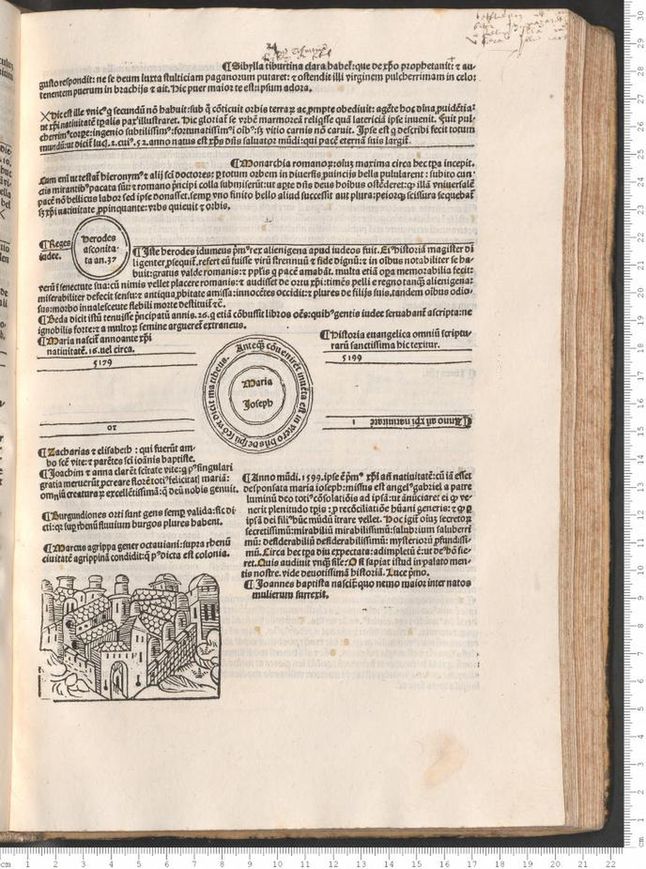 „Fasiculus temporum” Wernera Rolevincka – książka wydrukowana w XV wieku (źródło: wikimedia)