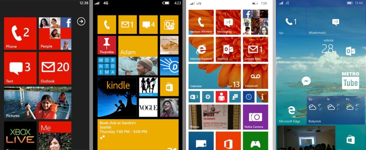 Windows Phone 7.0 -&gt; Windows Phone 8.0 -&gt; Windows Phone 8.1 -&gt; Windows 10 Mobile