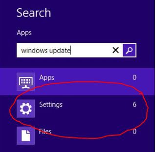 Windows 8 - aktualizacje (ustawienia)