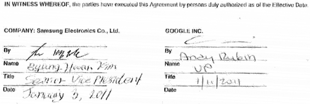 Umowa między Samsungiem i Google