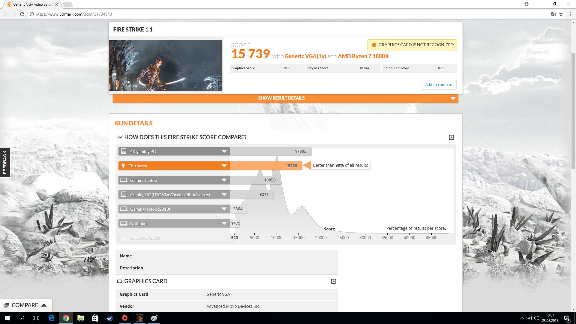 VEGA 56 - test Fire Strike