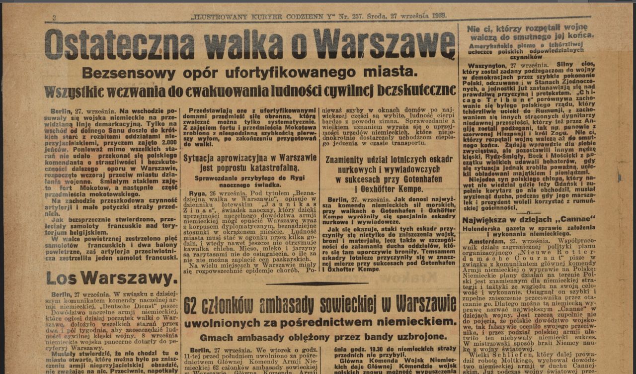 Ilustrowany Kurjer Codzienny - 27 września [Biblioteka Narodowa]