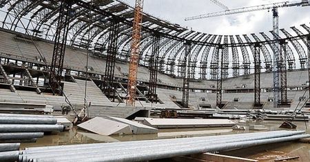 Ostatni dźwigar zajechał na PGE Arenę Gdańsk