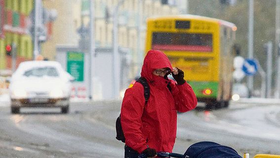 Tak było w Wałbrzychu w piątek rano. Śnieg leży tu od kilku dni