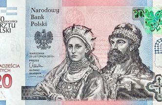 Nowy banknot NBP. Znajdzie się na nim Mieszko I i Dobrawa