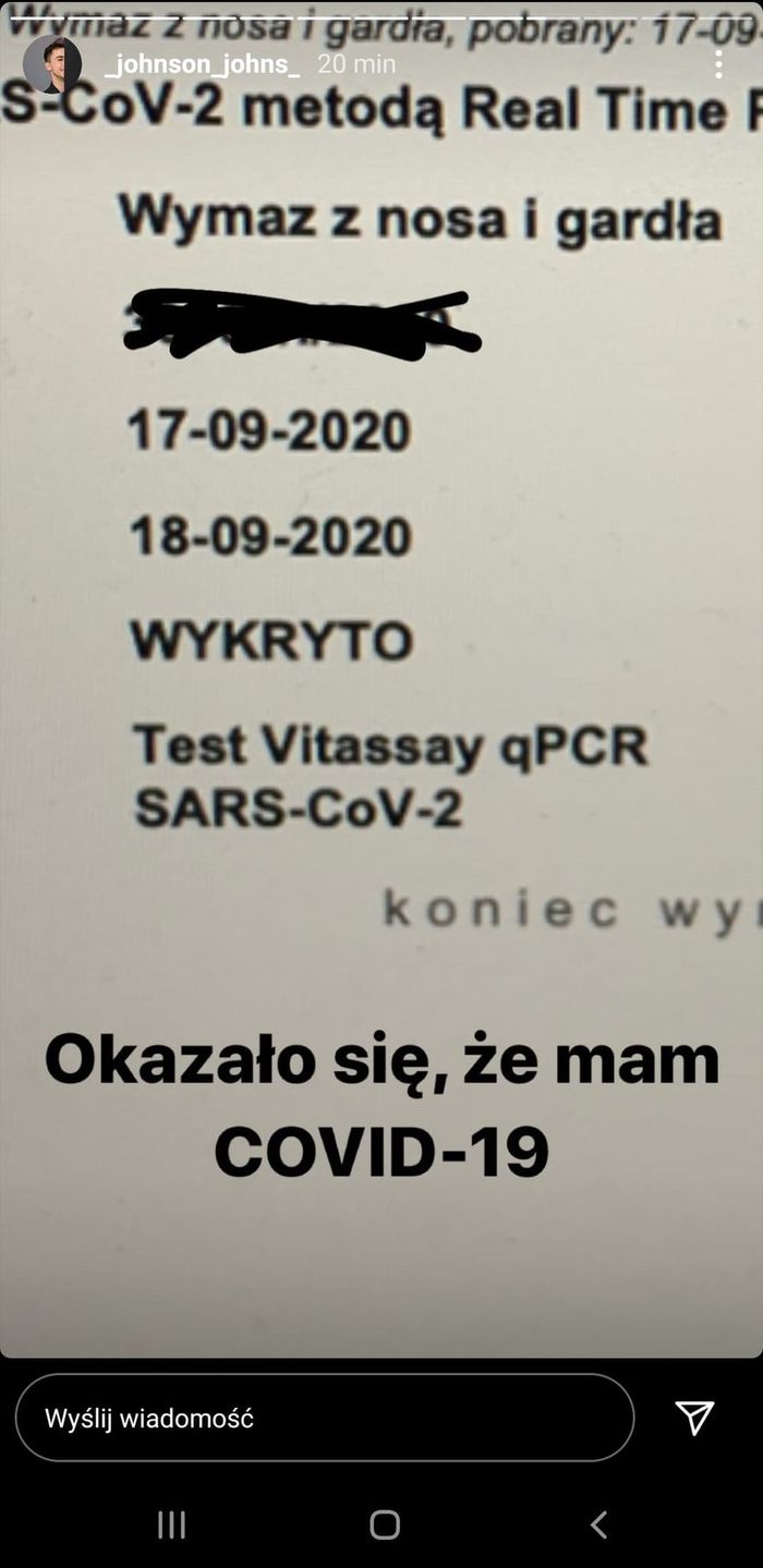 Syn Beaty Tadli ma koronawirusa - relacja