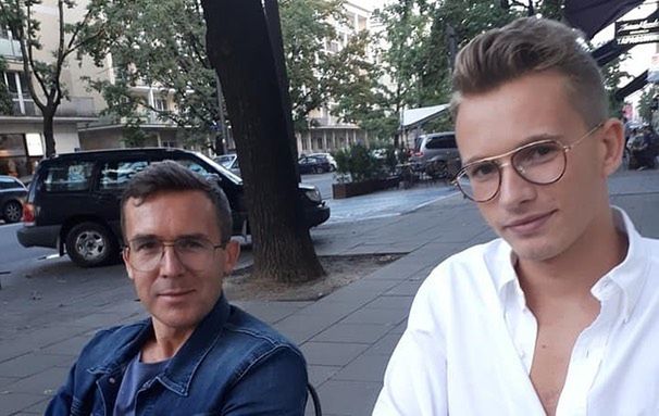 Maciej Kurzajewski z dziećmi