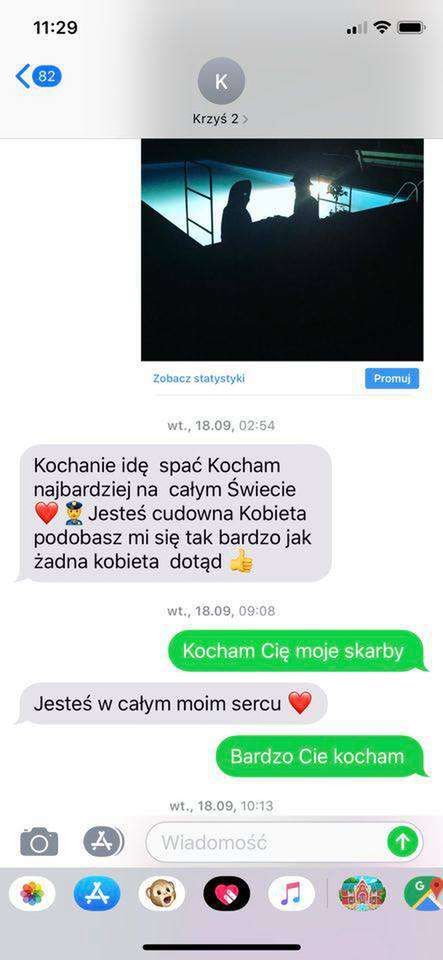 Krzysztof Rutkowski i Dominika Zasiewska wymieniali gorące SMS-y