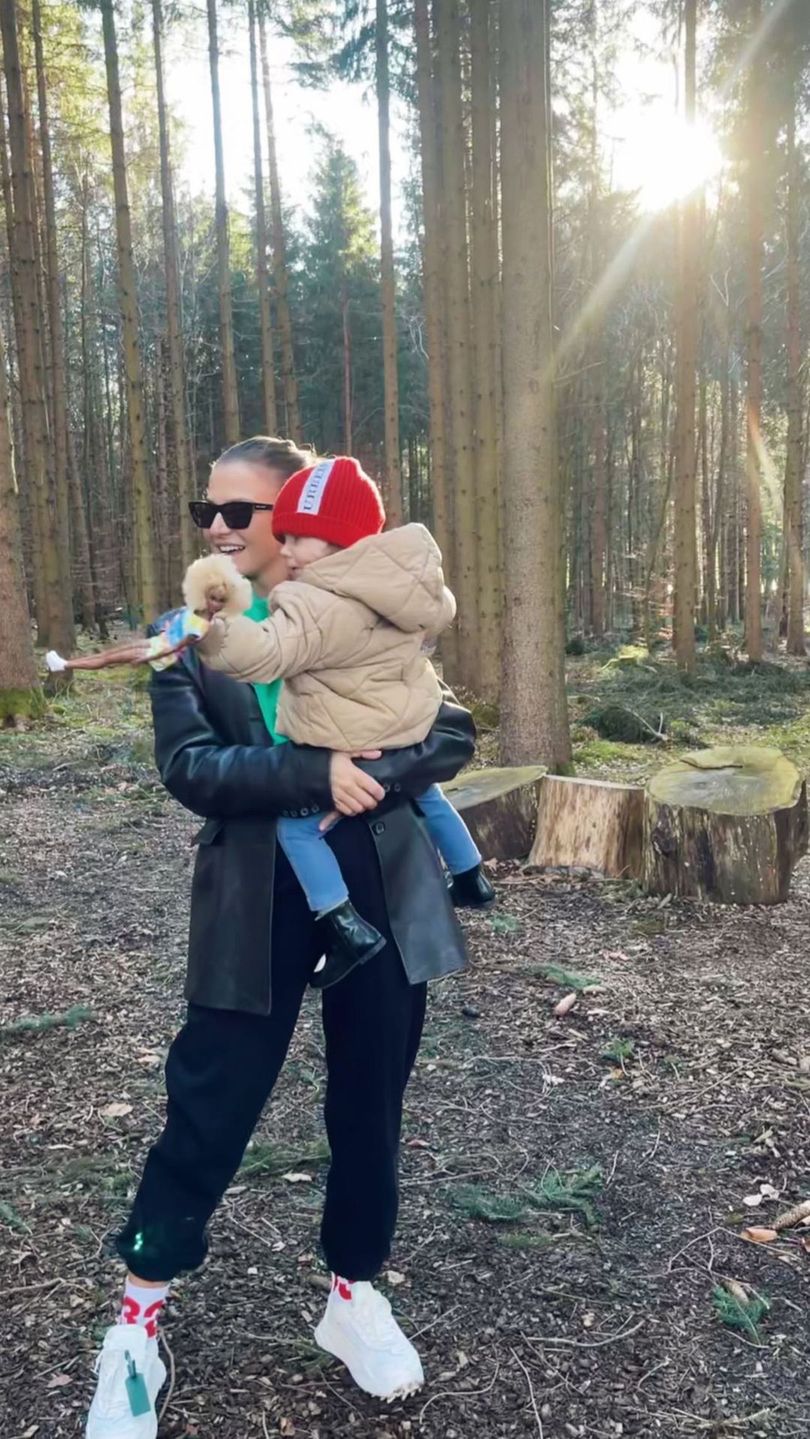 Anna Lewandowska z córką