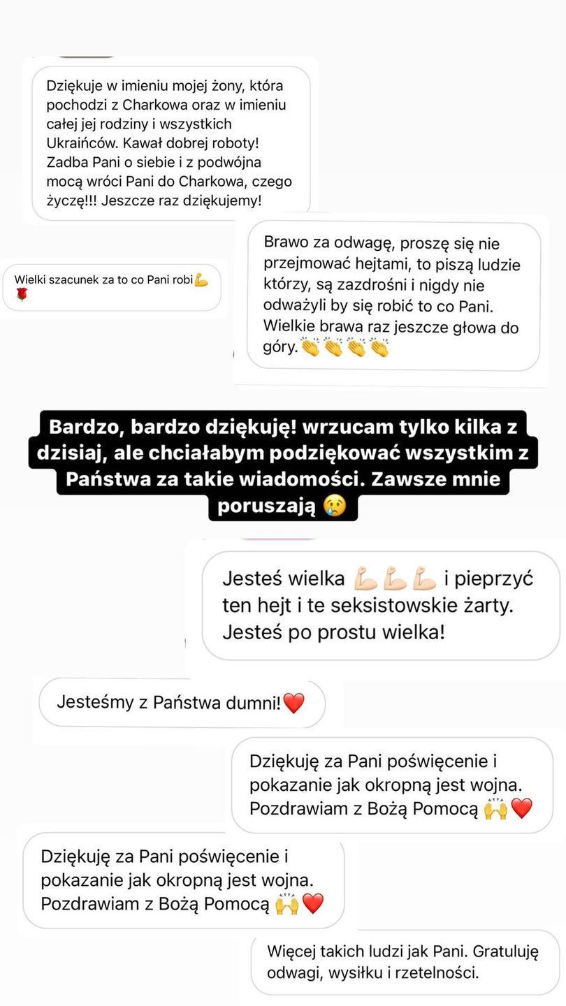 Karolina Pajączkowska wróciła z Ukrainy