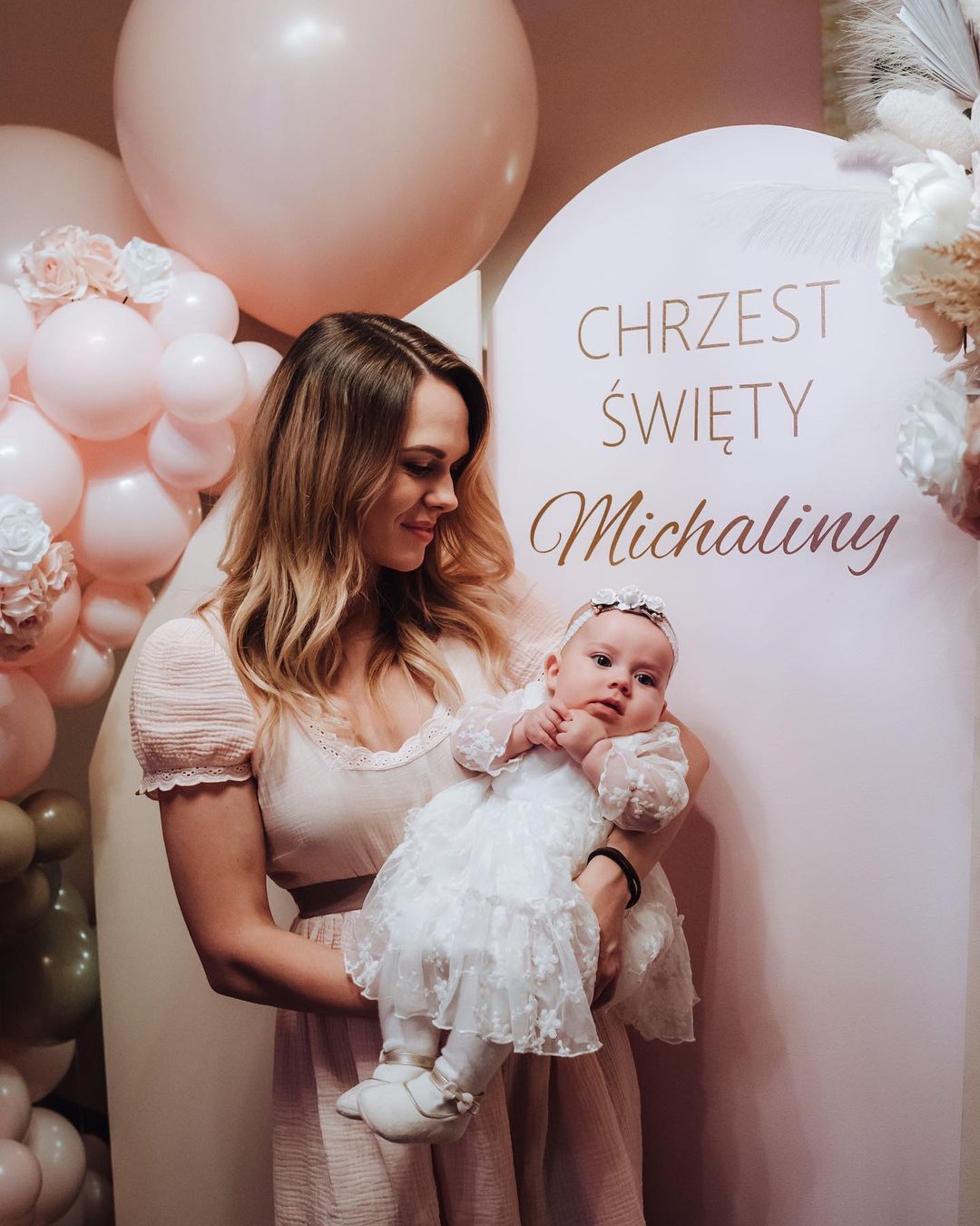 Chrzest Michaliny córki Rafała Maślaka