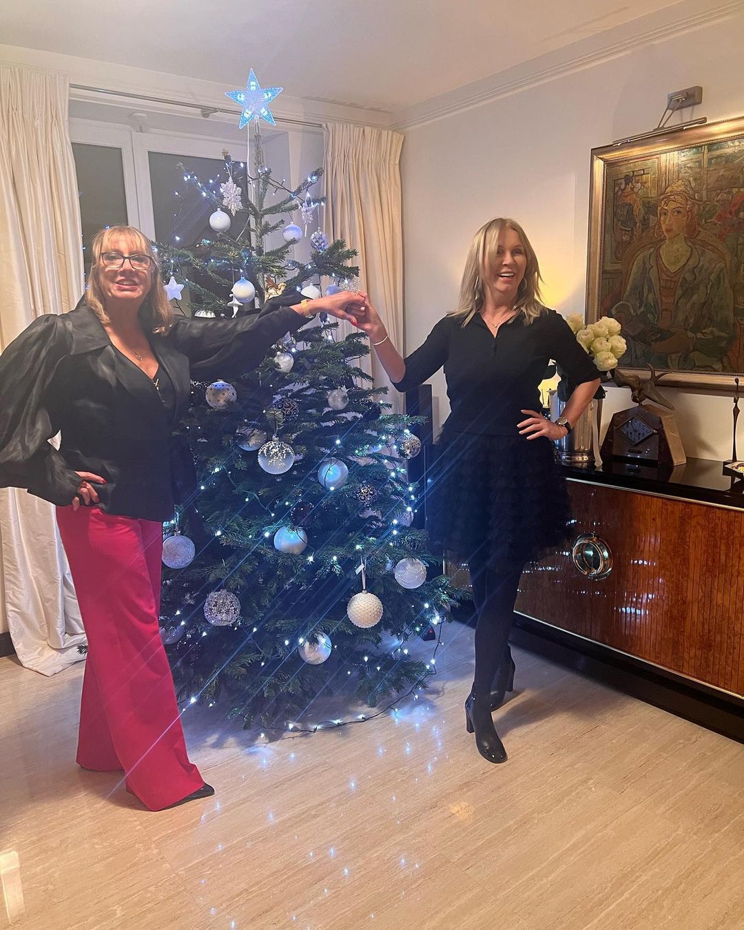 Mama Roberta Lewandowskiego, Iwona imprezuje z Mariolą Bojarską-Ferenc