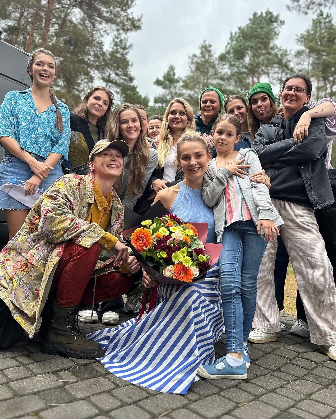Małgorzata Socha na planie "Przyjaciółek"